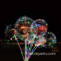 LED Bunte helle transparente Bobo Stars Ballon